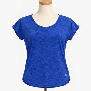 Tuff Athletics Women’s XS Blue Short Sleeve Athletic Top Scoop Neck Stretch